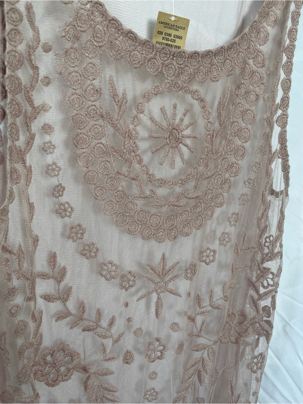 American Eagle Outfitters Blush Lace-Trim Tank - Picture 2 of 7